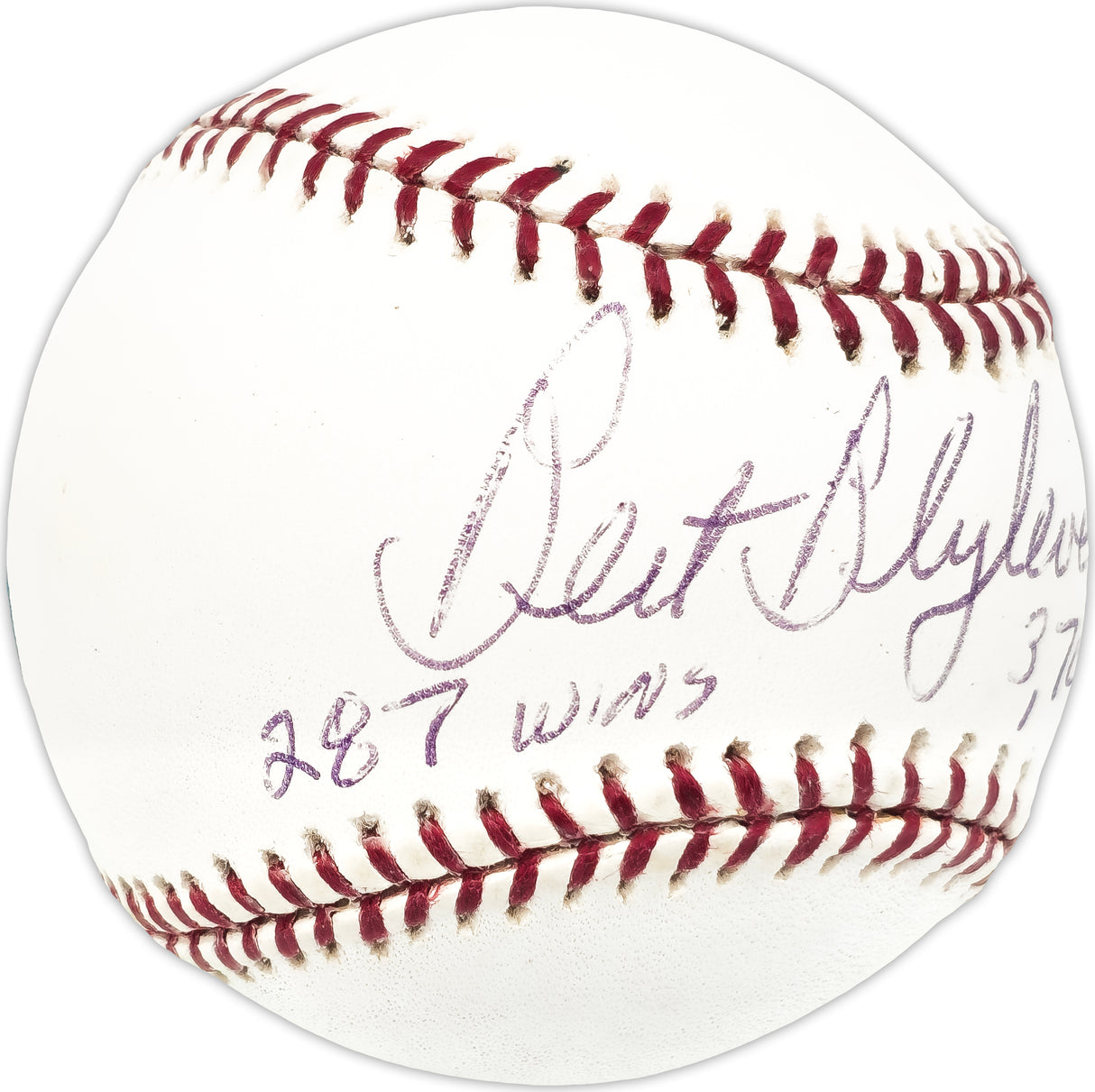 Bert Blyleven Autographed Official MLB Baseball Minnesota Twins "287 Wins, 3,701 K's" JSA #KK80556