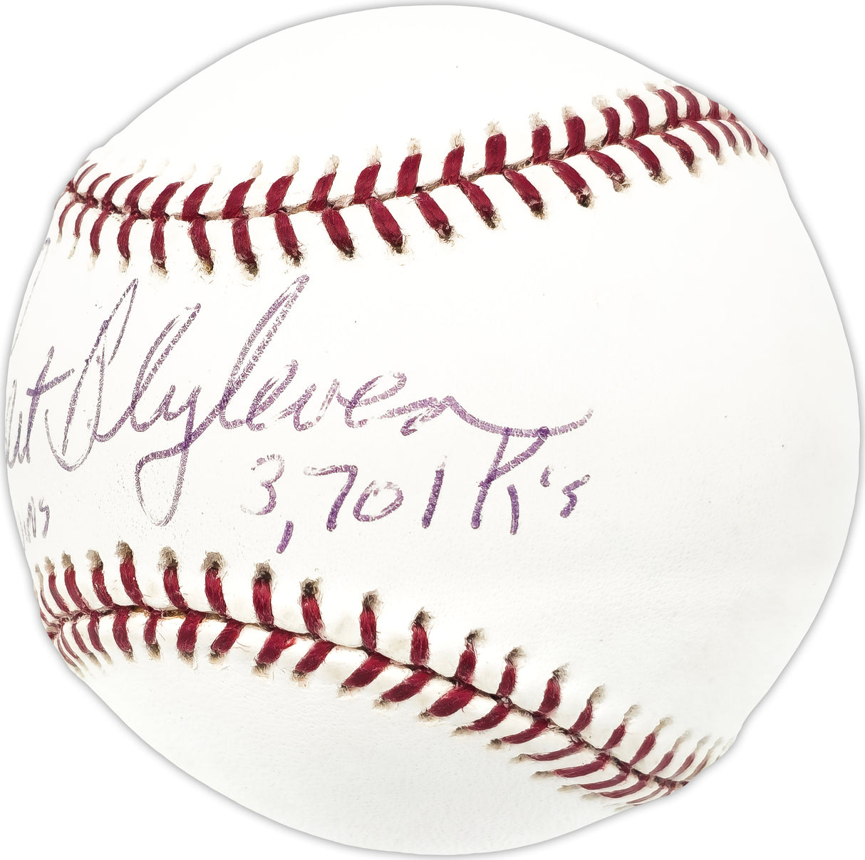 Bert Blyleven Autographed Official MLB Baseball Minnesota Twins "287 Wins, 3,701 K's" JSA #KK80556