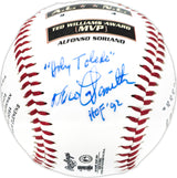 Milo Hamilton Autographed Official 2004 All Star Game Logo MLB logo Baseball Houston Astros "Holy Toledo" HOF 92 JSA #FF15486