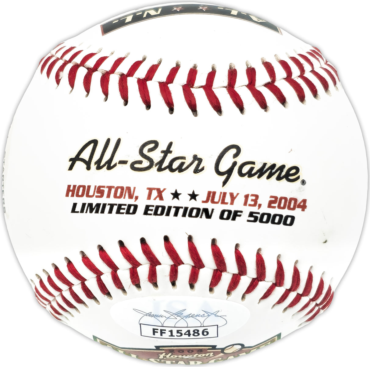 Milo Hamilton Autographed Official 2004 All Star Game Logo MLB logo Baseball Houston Astros "Holy Toledo" HOF 92 JSA #FF15486