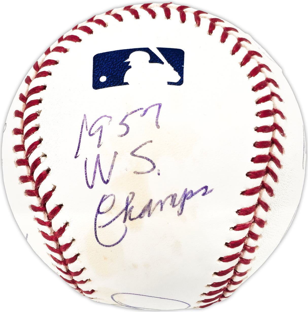 Andy Pafko Autographed Official MLB Baseball Atlanta Braves, Los Angeles Dodgers Statball With 7 Stats JSA #JJ83207