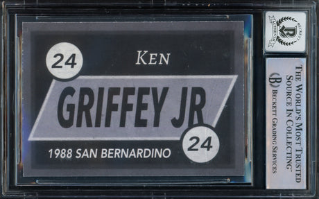 Ken Griffey Jr. Autographed Trading Card San Bernardino Spirit Auto Grade Gem Mint 10 Beckett BAS #14393070