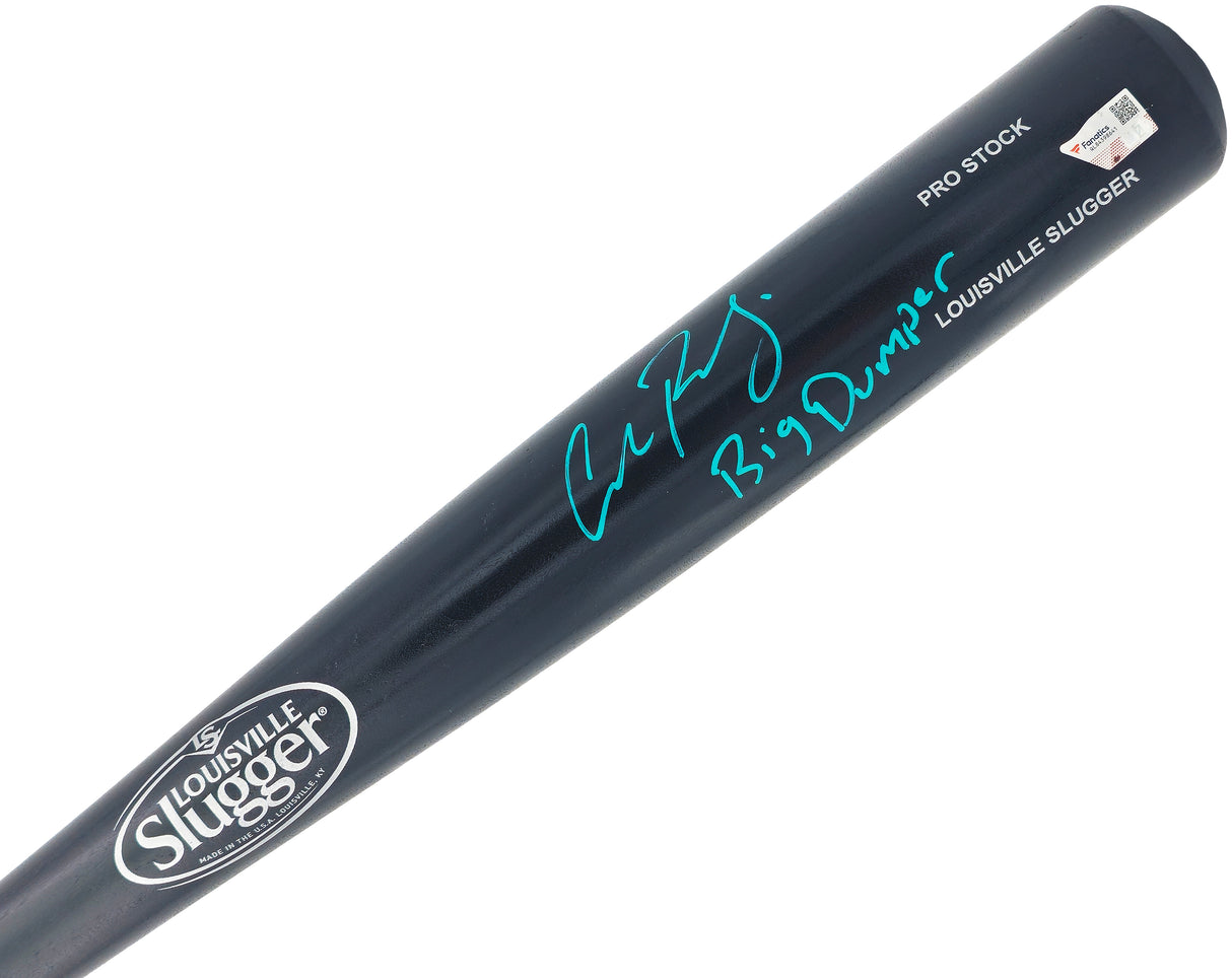 Cal Raleigh Autographed Black Louisville Slugger Pro Stock Baseball Bat Seattle Mariners "Big Dumper" Fanatics Holo Stock #233711