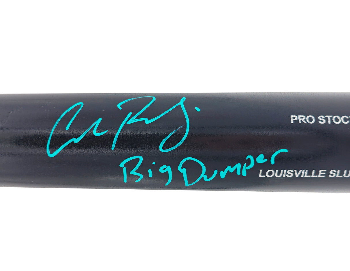 Cal Raleigh Autographed Black Louisville Slugger Pro Stock Baseball Bat Seattle Mariners "Big Dumper" Fanatics Holo Stock #233711