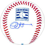 Jim Leyland Autographed Official Hall of Fame HOF Logo Baseball Detroit Tigers Beckett BAS Witness Stock #233737