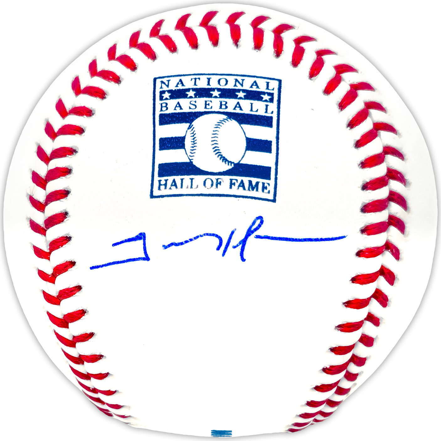 Trevor Hoffman Autographed Official Hall of Fame HOF Logo Baseball San Diego Padres Beckett BAS Witness Stock #233780