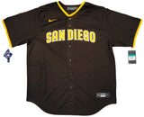 San Diego Padres Fernando Tatis Jr. Autographed Brown Nike Jersey Size XL Beckett BAS Witness Stock #207927