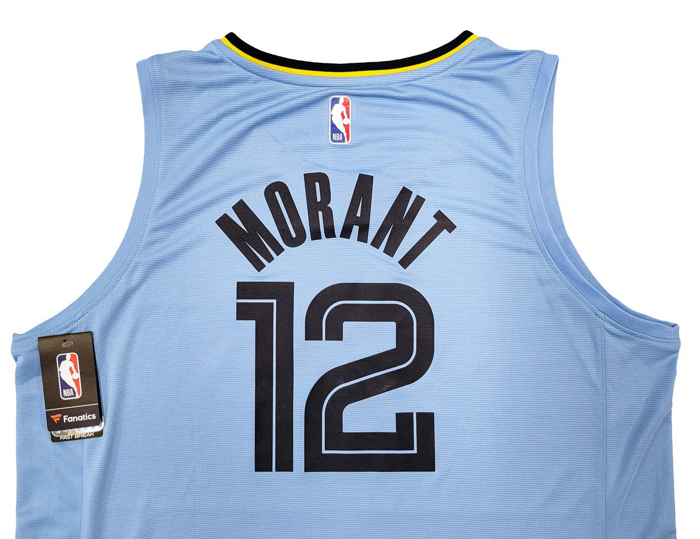 Memphis Grizzlies Ja Morant Autographed Light Blue Fanatics Jersey Size XL "ROY 20" JSA Stock #207962