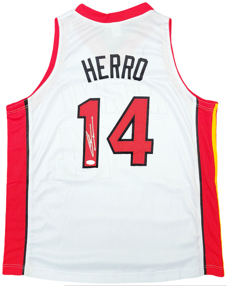 Miami Heat Tyler Herro Autographed White Jersey JSA Stock #207954