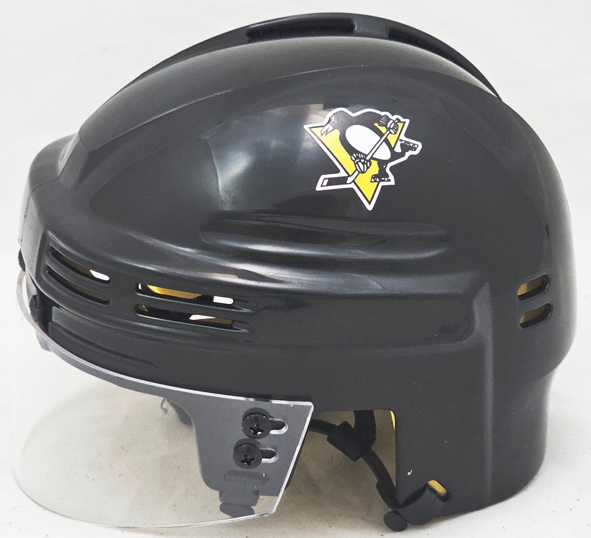 Jaromir Jagr Autographed Pittsburgh Penguins Black Mini Helmet Beckett BAS Witness Stock #219045