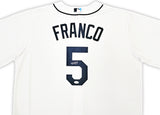 Tampa Bay Rays Wander Franco Autographed White Nike Jersey Size XL JSA Stock #218683