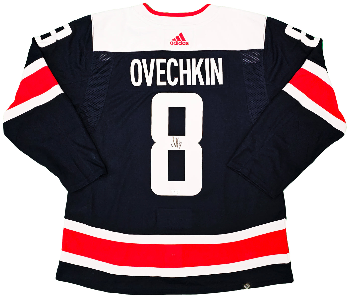 Washington Capitals Alexander Ovechkin Autographed Blue Adidas Authentic Jersey Size 54 Fanatics Holo Stock #218732