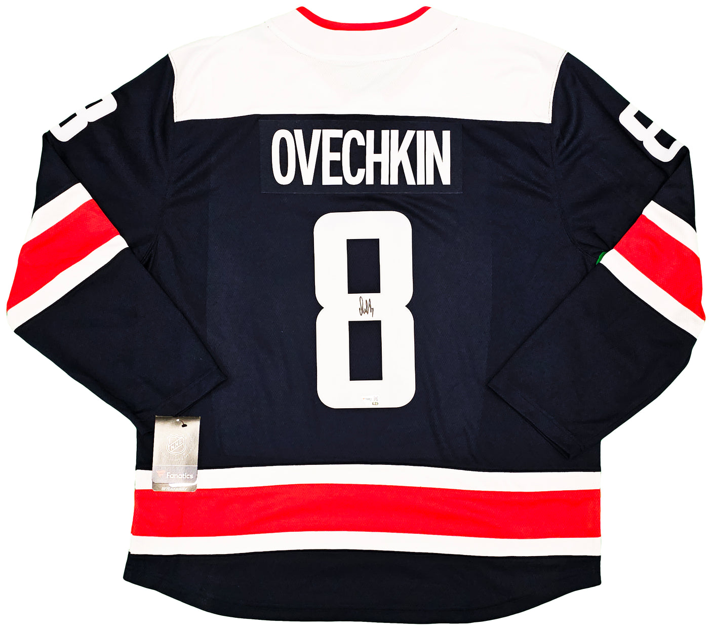 Washington Capitals Alexander Ovechkin Autographed Blue Fanatics Jersey Size XL Fanatics Holo Stock #218733