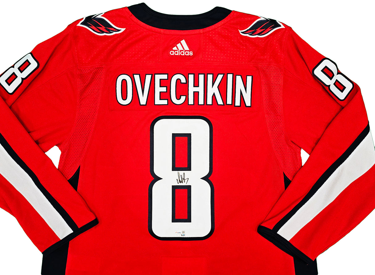 Washington Capitals Alexander Ovechkin Autographed Red Adidas Authentic Jersey Size 54 Fanatics Holo Stock #218731