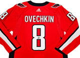 Washington Capitals Alexander Ovechkin Autographed Red Adidas Authentic Jersey Size 54 Fanatics Holo Stock #218731