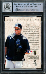 Frank Thomas Autographed 1997 Donruss Elite Series Inserts Card #1 Chicago White Sox Auto Grade Gem Mint 10 Beckett BAS #15860964