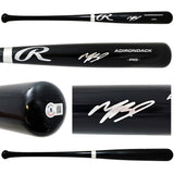 Mookie Betts Autographed Black Rawlings Adirondack Pro Bat Los Angeles Dodgers Beckett BAS QR Stock #218694