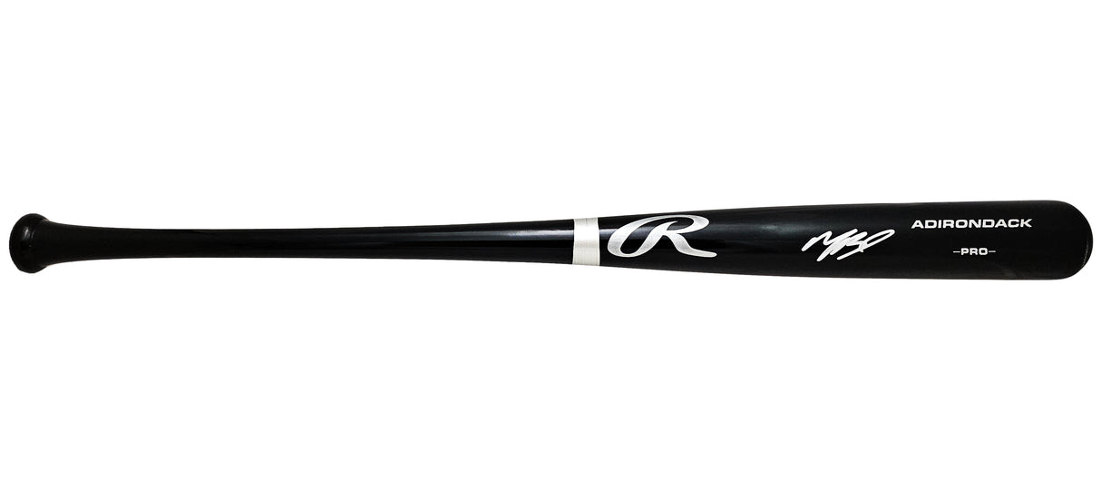 Mookie Betts Autographed Black Rawlings Adirondack Pro Bat Los Angeles Dodgers Beckett BAS QR Stock #218694