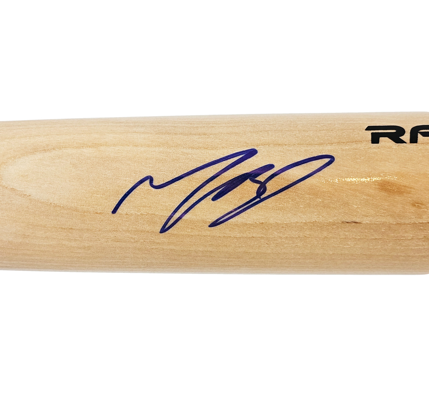 Mookie Betts Autographed Blonde Rawlings Pro Bat Los Angeles Dodgers Beckett BAS QR Stock #218693