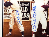 Mickey Mantle, Joe DiMaggio, Willie Mays & Duke Snider Autographed Framed 16x20 Photo With Duke Snider PSA/DNA #AI03390