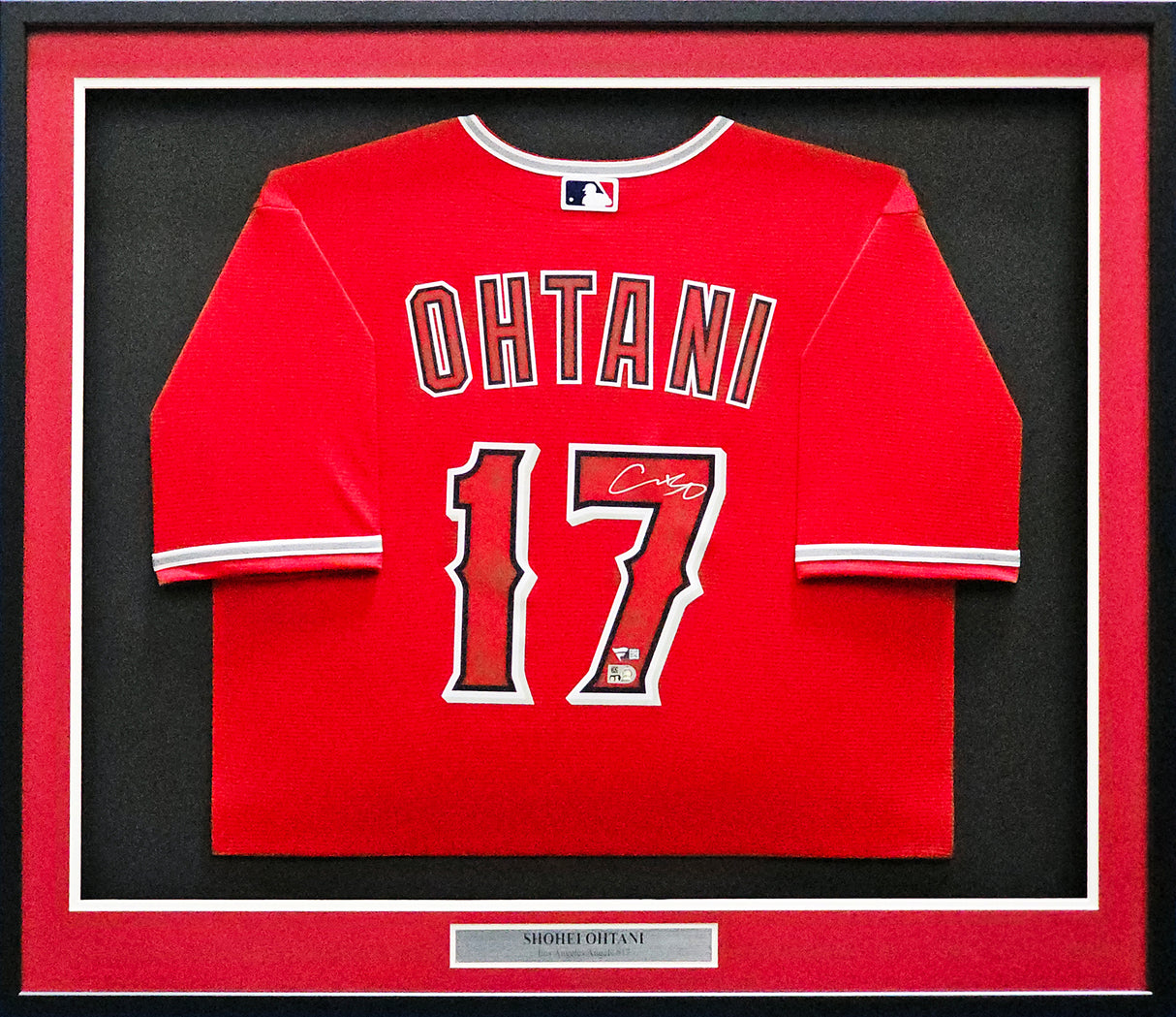 Los Angeles Angels Shohei Ohtani Autographed Framed Jersey MLB & Fanatics Holo #B590422