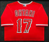 Los Angeles Angels Shohei Ohtani Autographed Framed Jersey MLB & Fanatics Holo #B590422