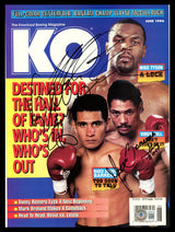 Mike Tyson, Marco Antonio Barrera & Virgil Hill Autographed KO Magazine Beckett BAS #AC56742