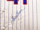 New York Mets Tom Seaver Autographed Framed Cream Mitchell & Ness 100th Anniversary Jersey PSA/DNA #AM40890