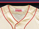 Boston Red Sox Ted Williams Autographed Framed Cream Authentic Mitchell & Ness Jersey Beckett BAS #AC58661