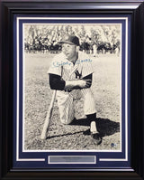 Mickey Mantle Autographed Framed 18x22 Photo New York Yankees Beckett BAS #AC85139