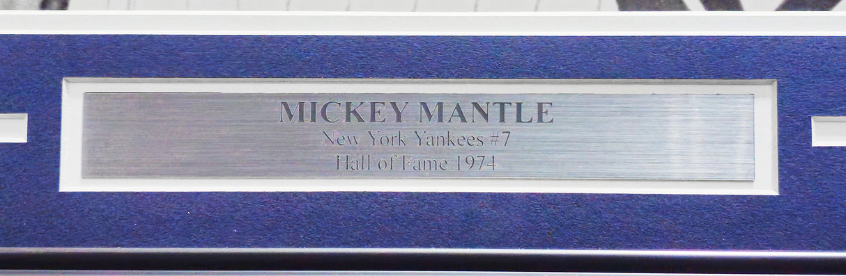 Mickey Mantle Autographed Framed 16x20 Photo New York Yankees Auto Grade Gem Mint 10 "565" Beckett BAS #AC85146