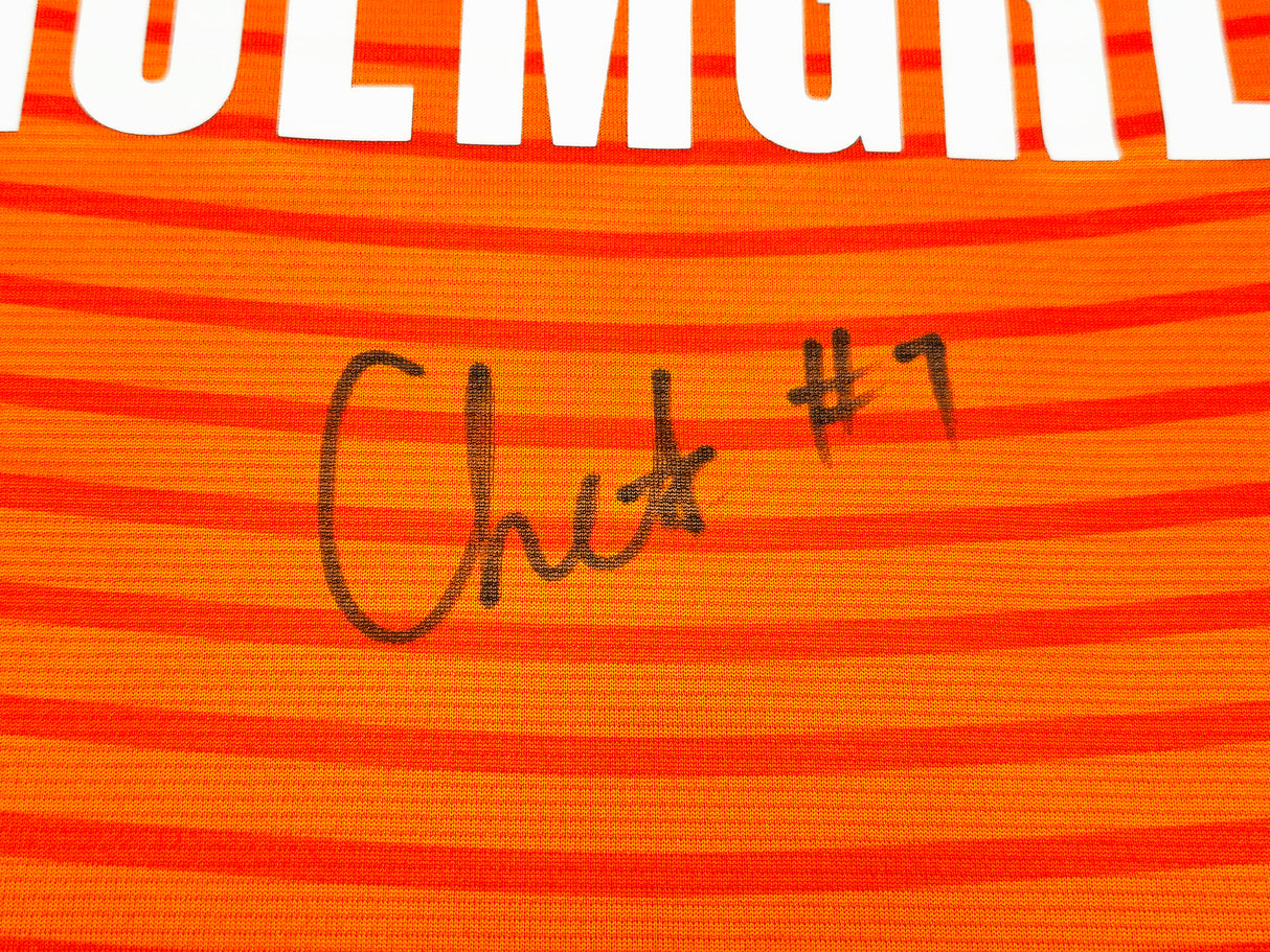 Oklahoma City Thunder Chet Holmgren Autographed Red Fanatics Jersey Size L Beckett BAS Witness Stock #234062