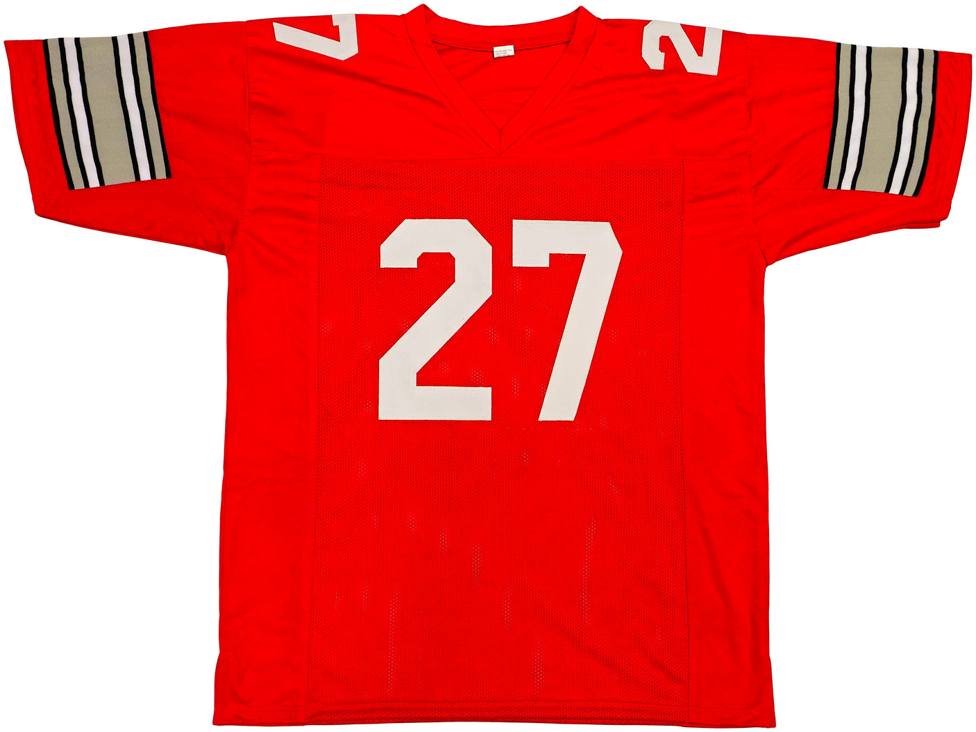 Ohio State Buckeyes Eddie George Autographed Red Jersey Beckett BAS Witness Stock #234538