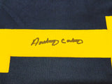 Michigan Wolverines Anthony Carter Autographed Blue Jersey JSA Stock #234505