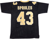 New Orleans Saints Darren Sproles Autographed Black Jersey Beckett BAS Witness Stock #234511