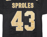 New Orleans Saints Darren Sproles Autographed Black Jersey Beckett BAS Witness Stock #234511