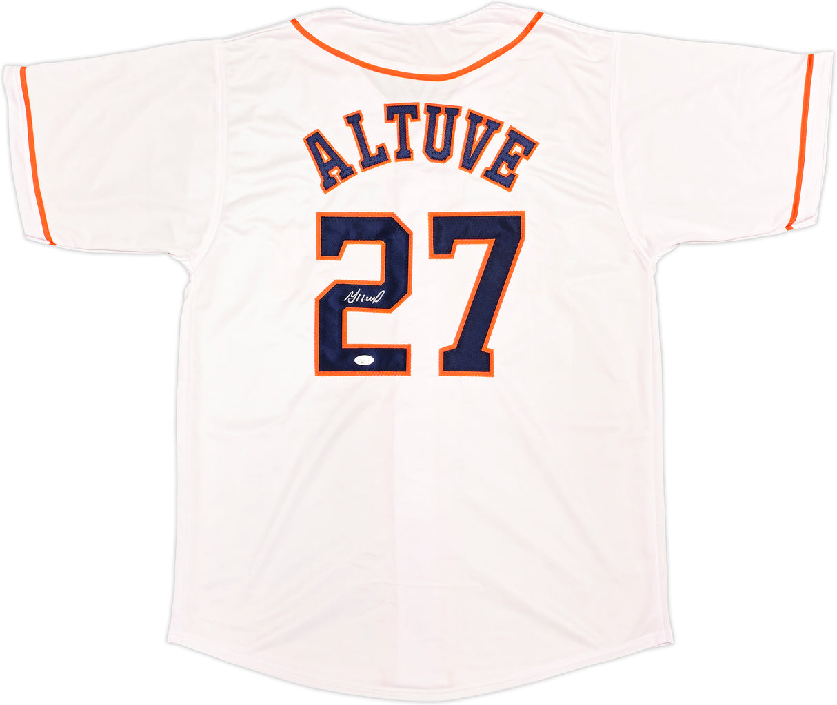 Houston Astros Jose Altuve Autographed White Jersey JSA Stock #234052