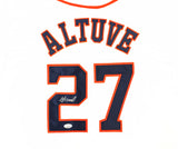 Houston Astros Jose Altuve Autographed White Jersey JSA Stock #234052