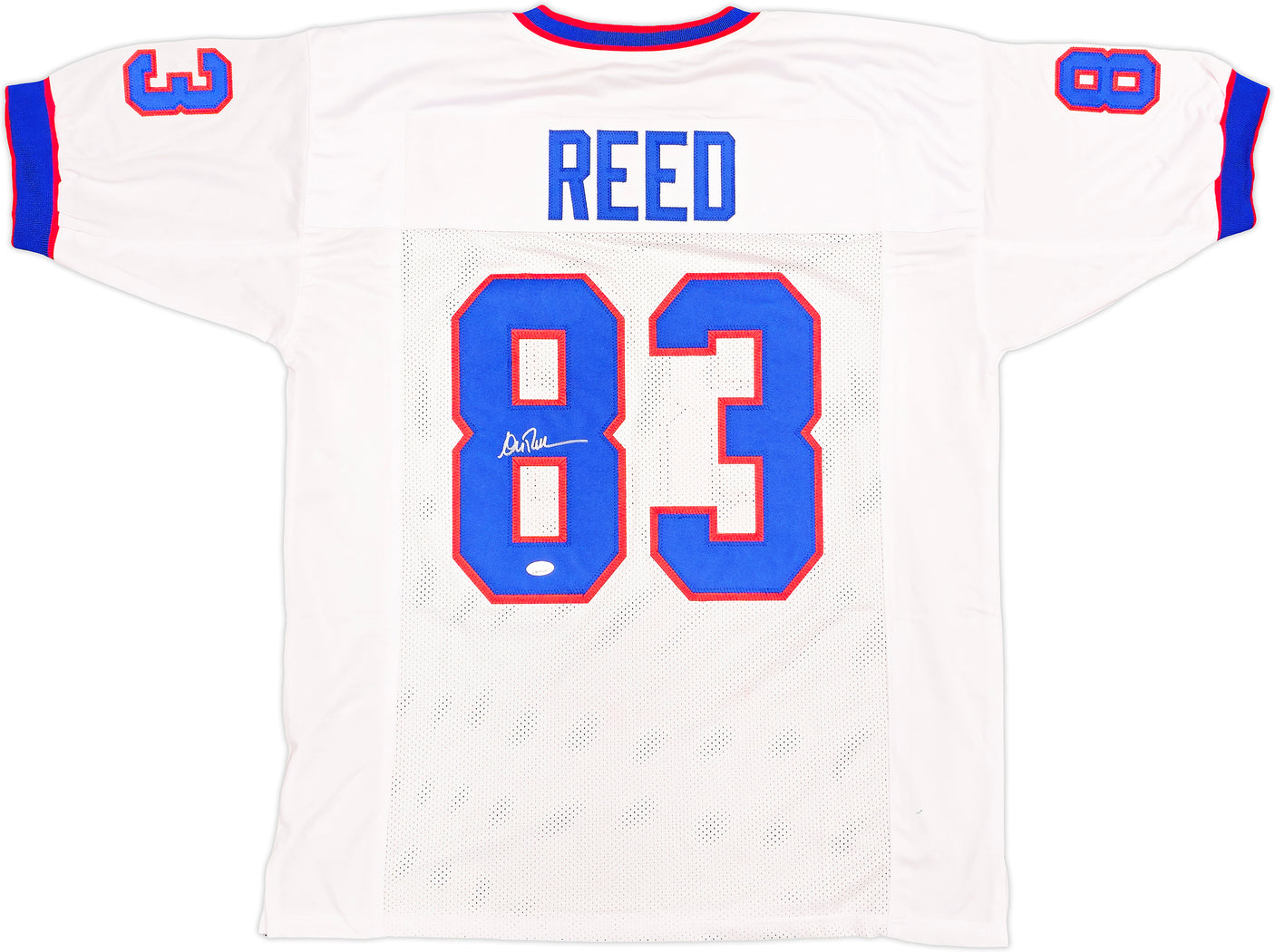 Buffalo Bills Andre Reed Autographed White Jersey JSA Stock #234557