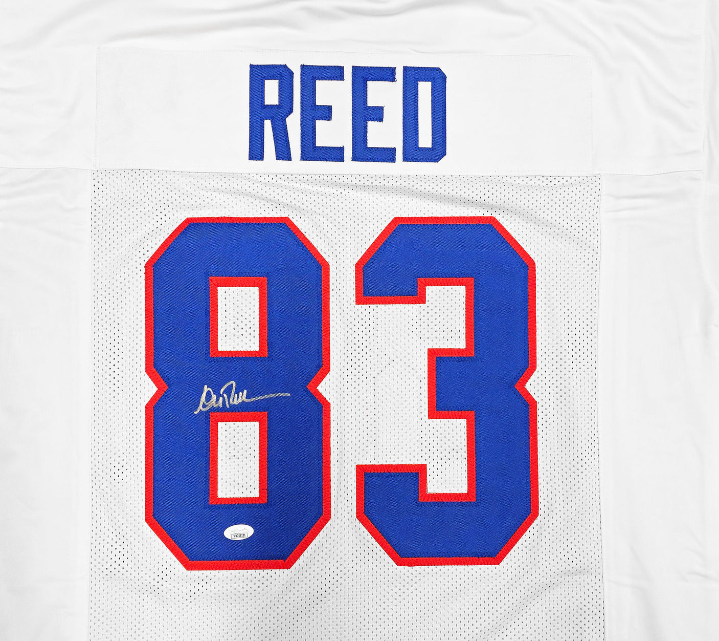 Buffalo Bills Andre Reed Autographed White Jersey JSA Stock #234557