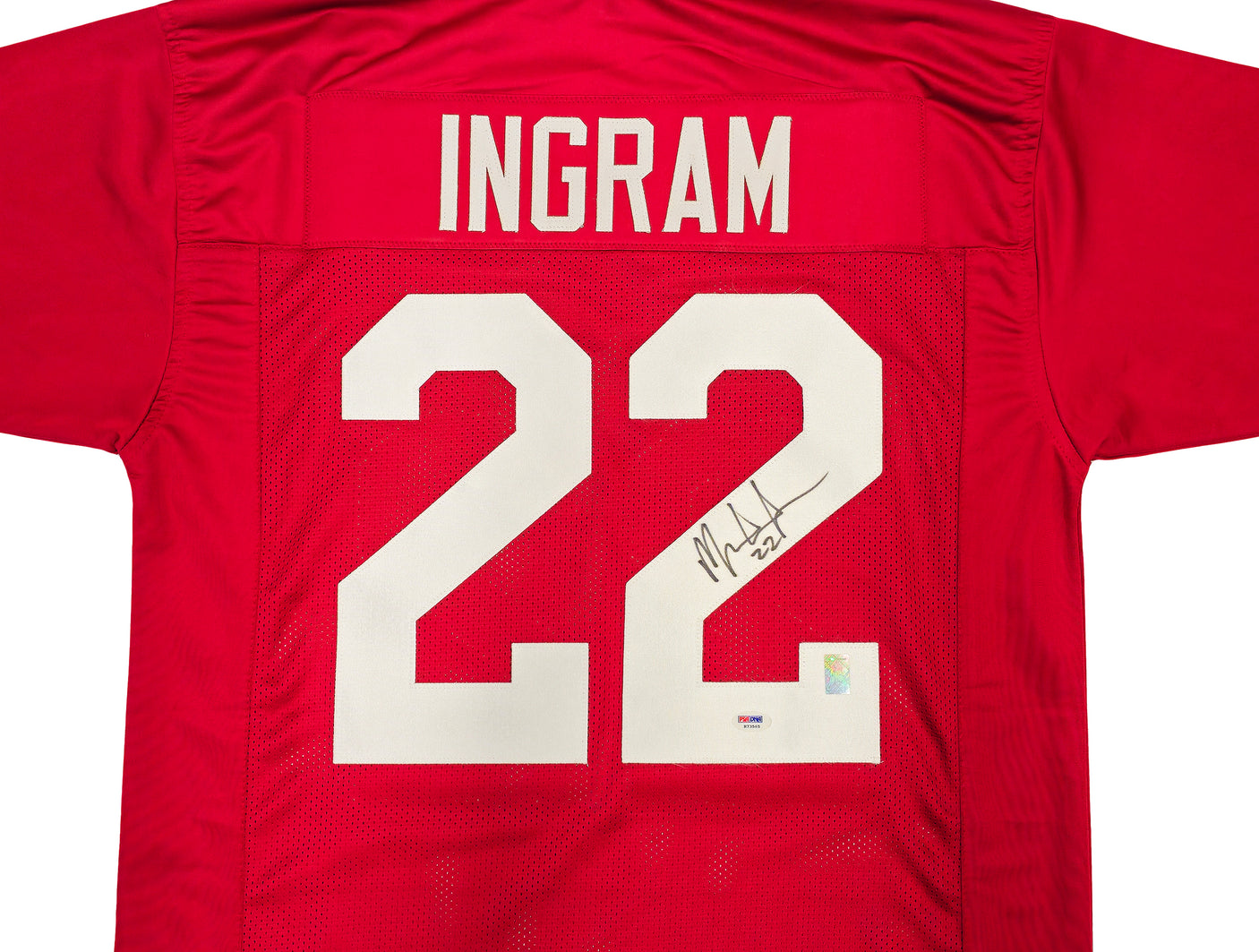 Alabama Crimson Tide Mark Ingram Autographed Red Jersey PSA/DNA Stock #234690