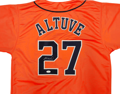 Houston Astros Jose Altuve Autographed Orange Jersey JSA Stock #234050