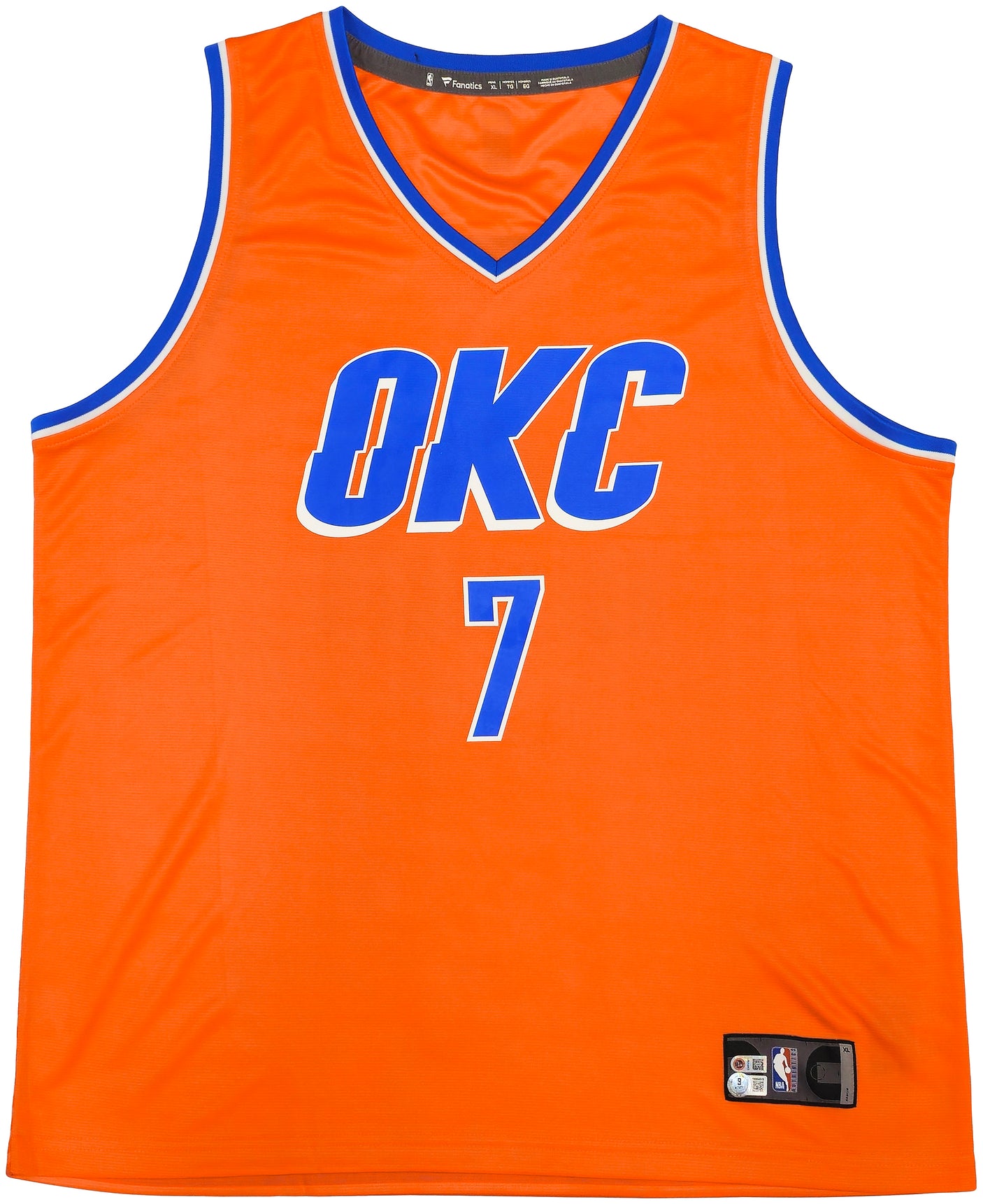 Oklahoma City Thunder Chet Holmgren Autographed Red Fanatics Jersey Size XL Beckett BAS Witness Stock #234063