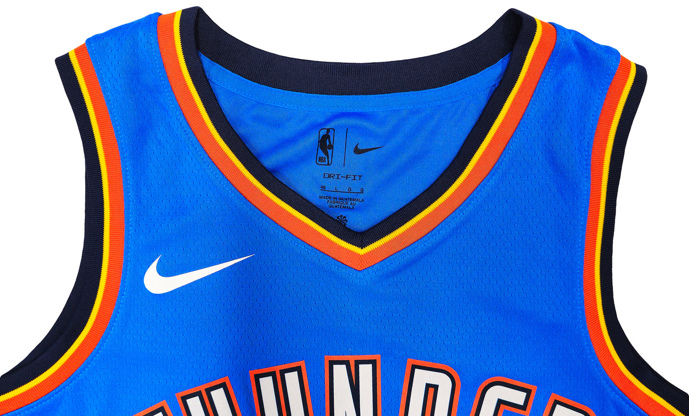 Oklahoma City Thunder Chet Holmgren Autographed Blue Nike Swingman Icon Edition Jersey Size 48 Beckett BAS Witness Stock #234059