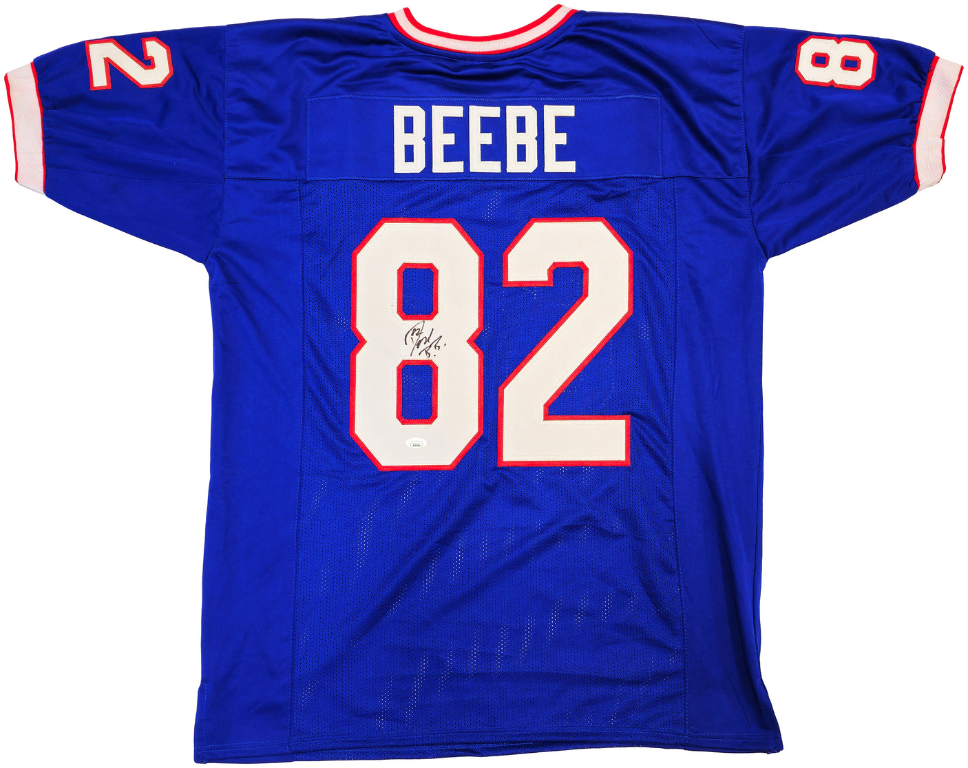 Buffalo Bills Don Beebe Autographed Blue Jersey JSA Stock #234530