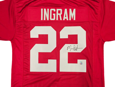 Alabama Crimson Tide Mark Ingram Autographed Red Jersey PSA/DNA Stock #234691