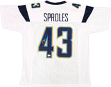 San Diego Chargers Darren Sproles Autographed White Jersey Beckett BAS Witness Stock #234512