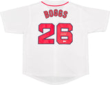 Boston Red Sox Wade Boggs Autographed White Jersey Beckett BAS Witness Stock #234526