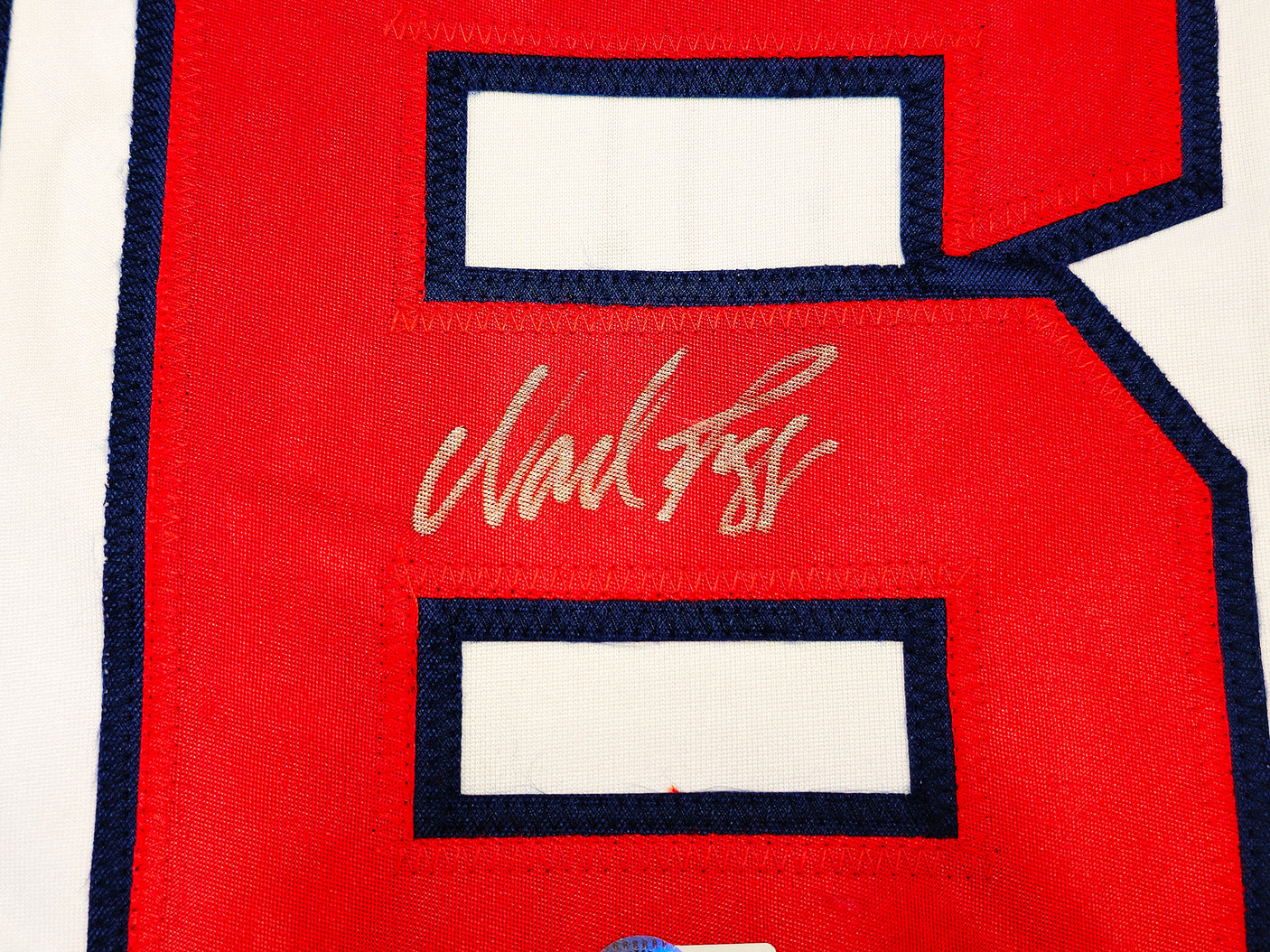 Boston Red Sox Wade Boggs Autographed White Jersey Beckett BAS Witness Stock #234526