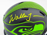 Walter Jones Autographed Seattle Seahawks Eclipse Black Speed Mini Helmet JSA Stock #234547